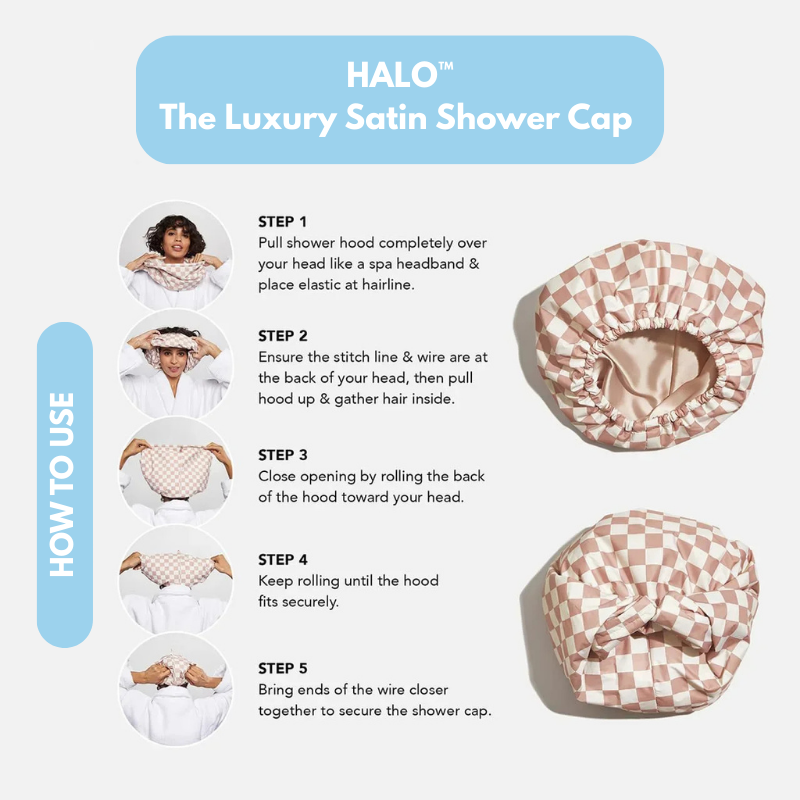 Halo™ The Luxury Satin Shower Cap